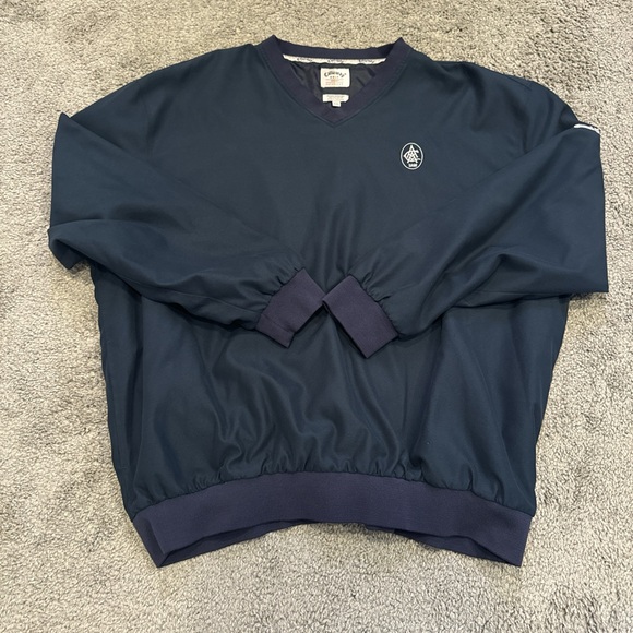 Callaway Other - Navy blue Callaway golf pullover/windbreaker, embroidered logos.